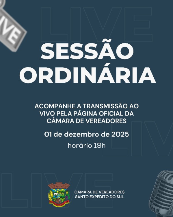 Encontro legislativo ocorre nesta segunda-feira (01)